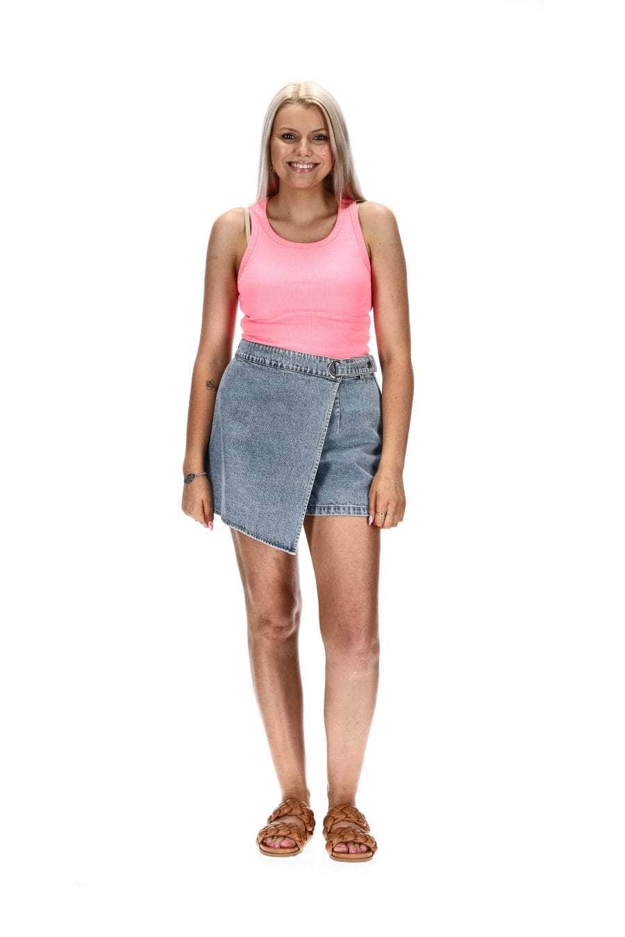 Skort Light Blue Denim