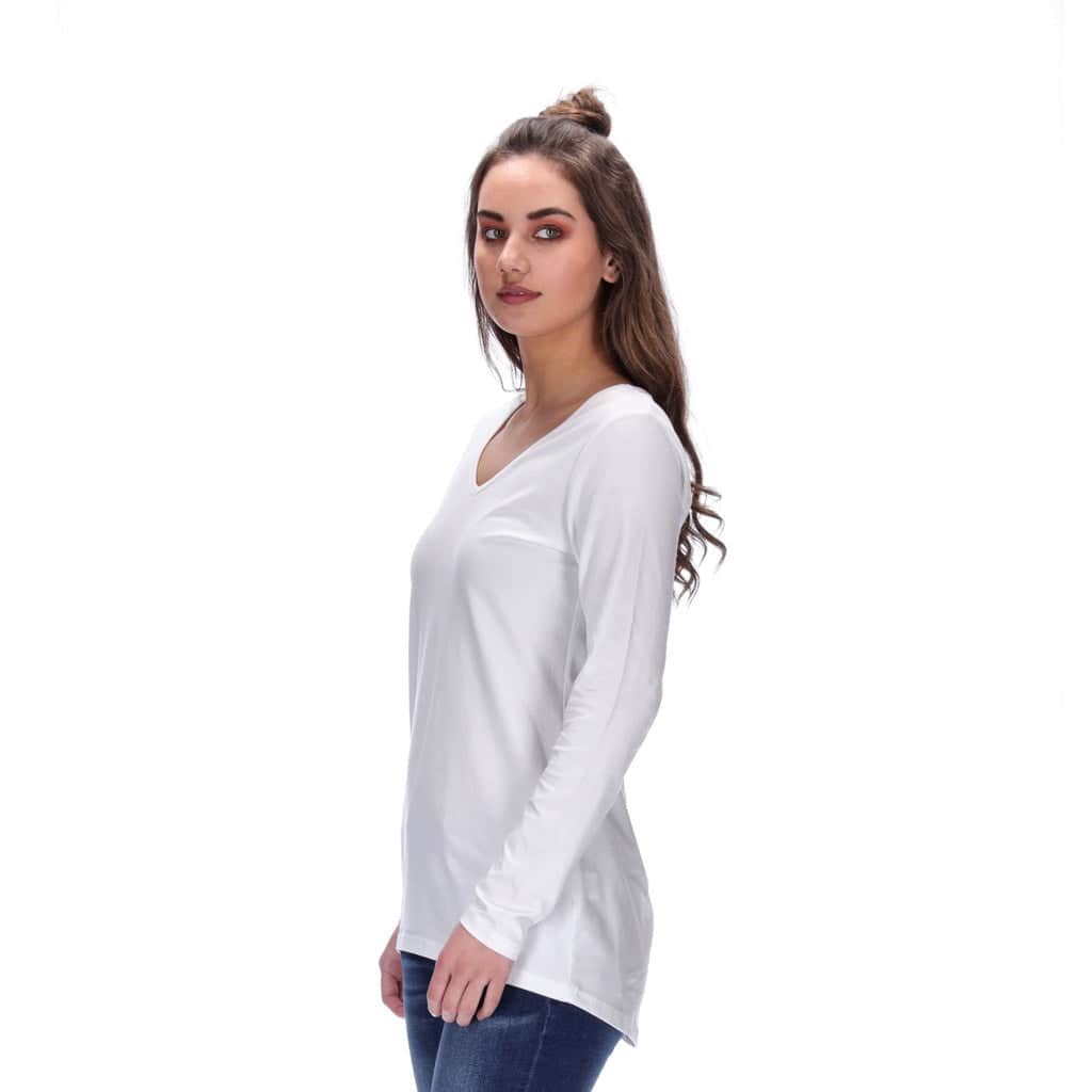 River Long Sleeve Top White 3