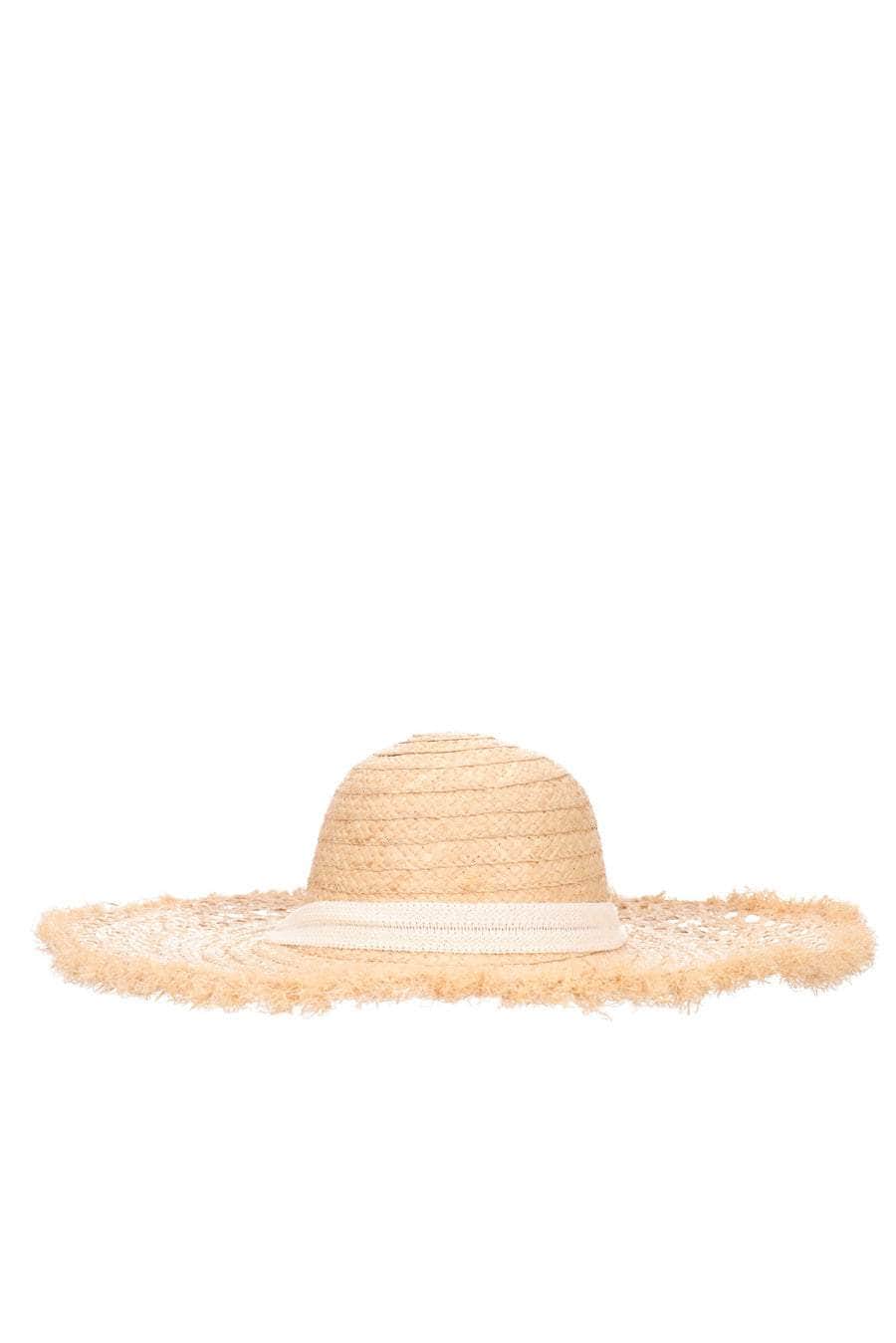 wide brim woven summer hat