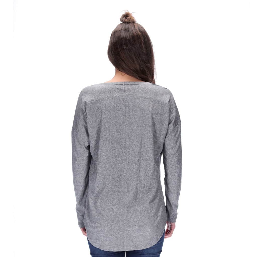 Sydney Long Sleeve Top Grey Marle 4