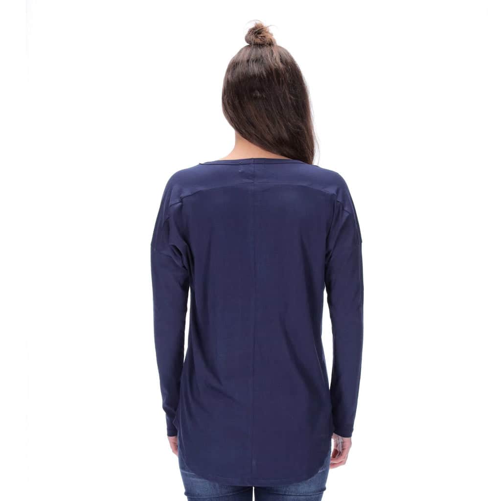 Sydney Long Sleeve Top Navy 4