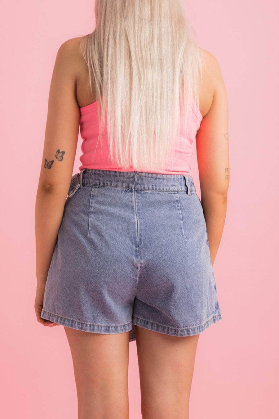 Skort Light Blue Denim