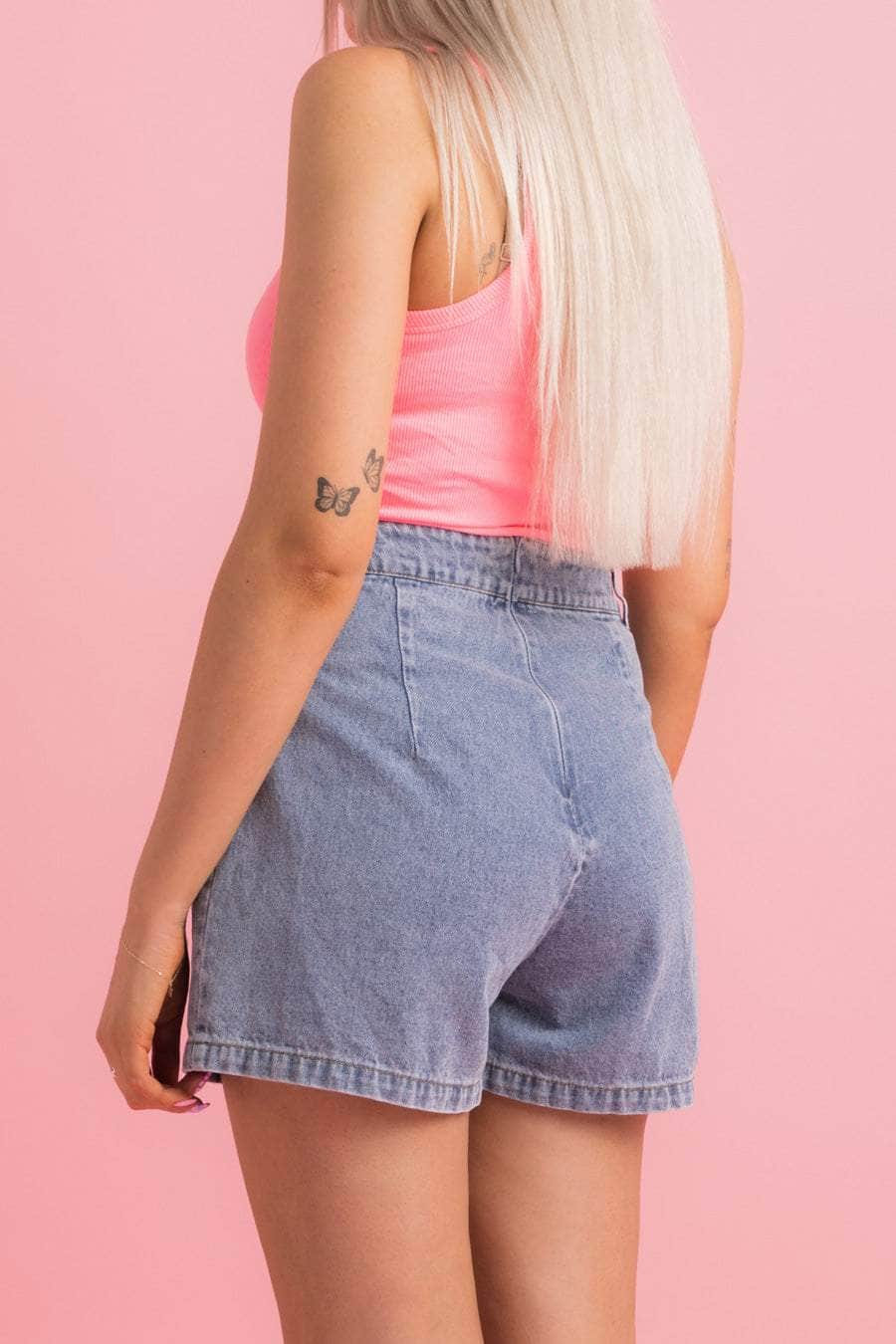 Skort Light Blue Denim