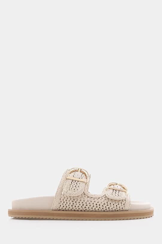 Billini Topanga Sandal Cream Raffia 2