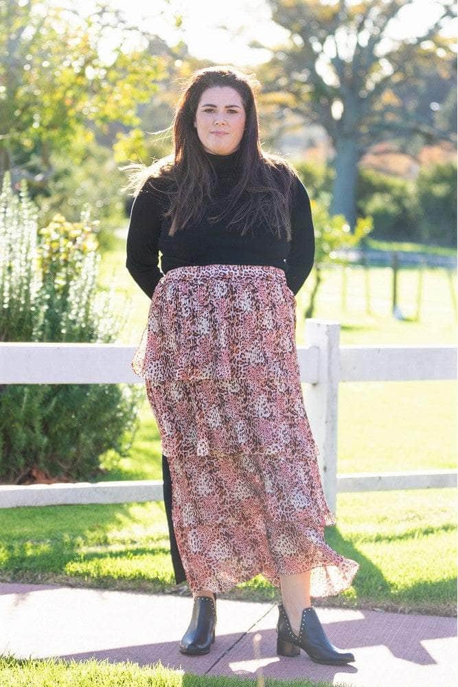 Alex Pleated Maxi Skirt
