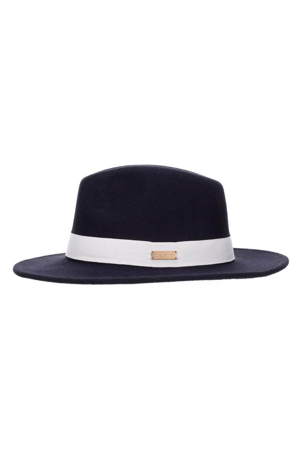 dark navy wool fedora