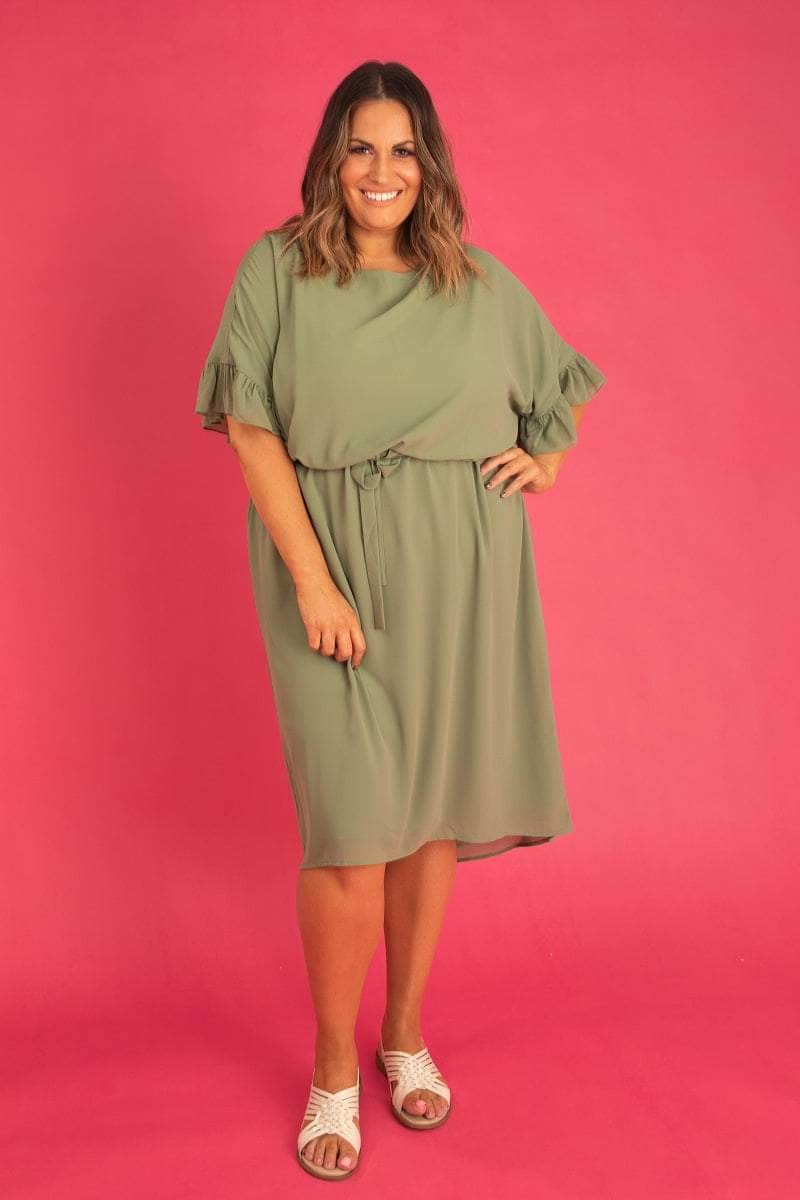 Aria Dress Khaki