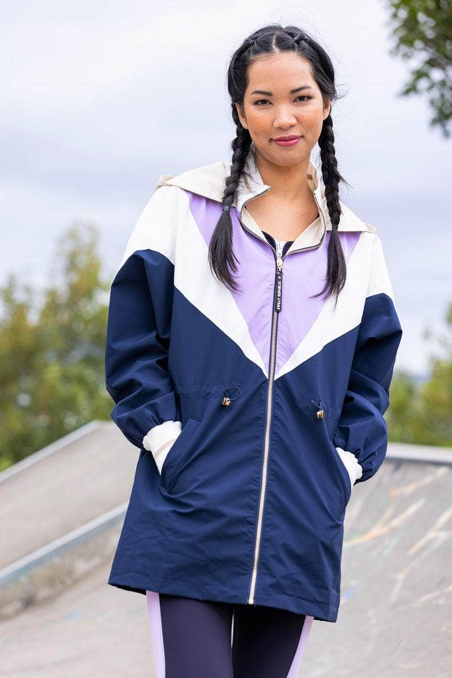 navy windbreaker womens
