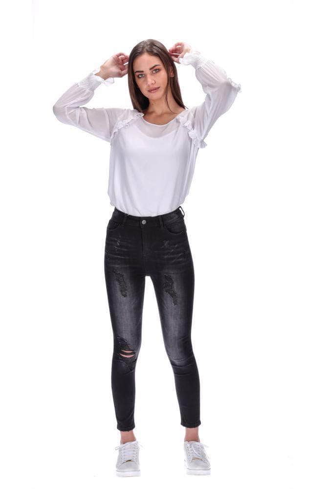 Highwaisted Black Jean