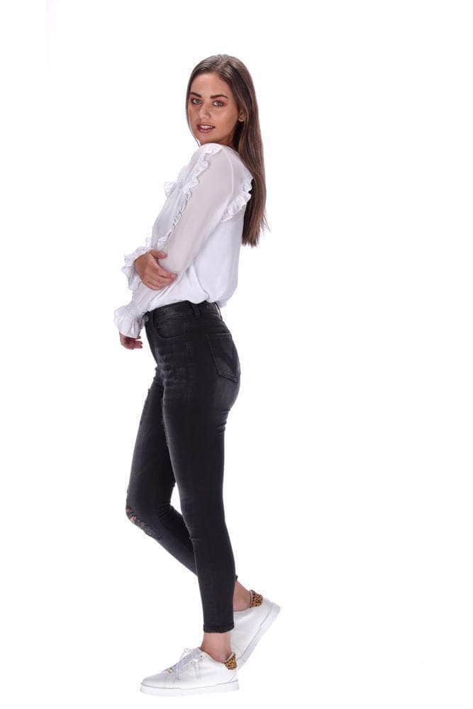 Highwaisted Black Jean