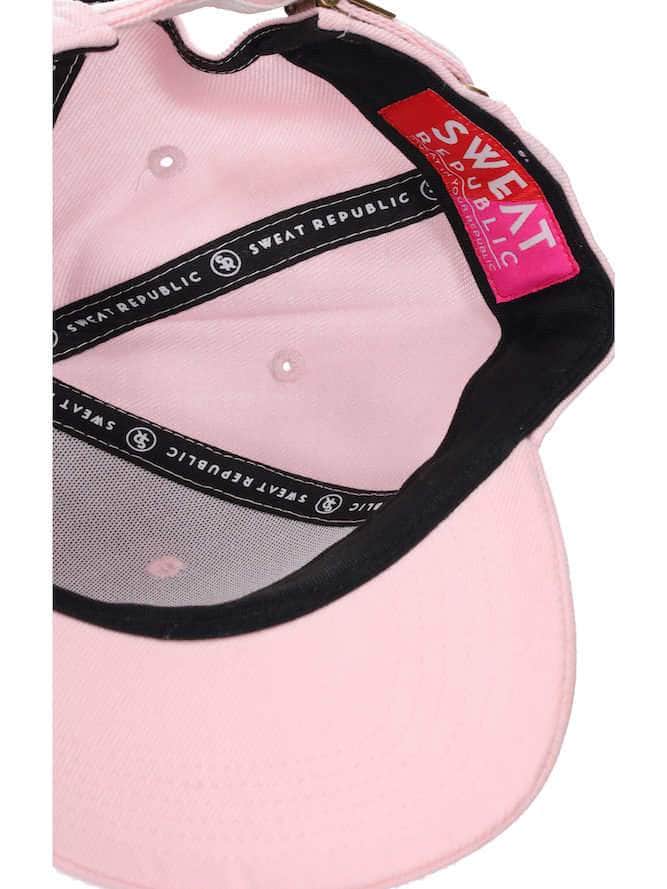 Pink on pink sports cap