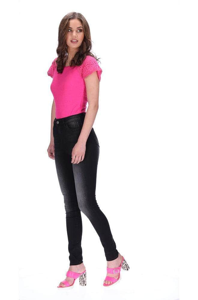 Highwaisted Skinny Jean Black