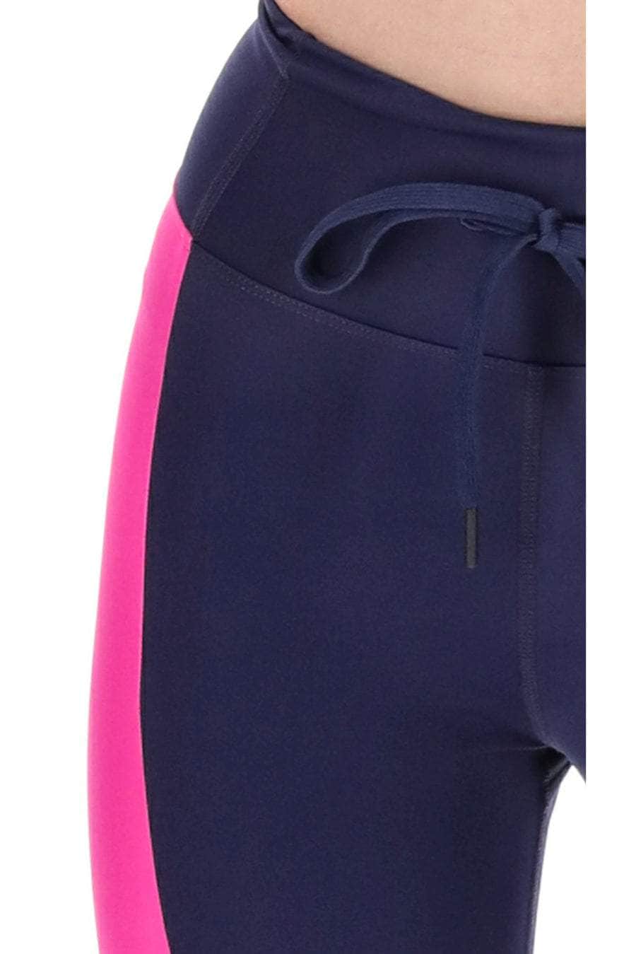 Invision 3/4 Legging Navy Pink Red Panels
