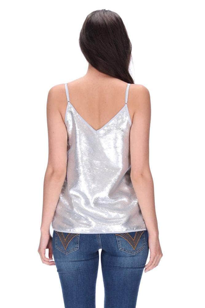 Sequin Singlet Silver