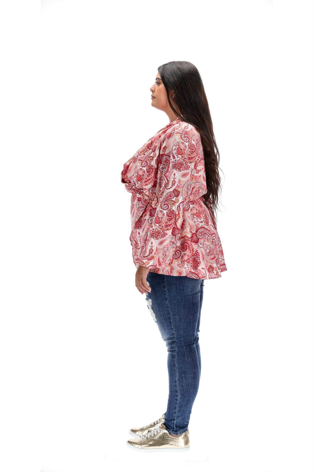 Kerry Top Pink Paisley 3