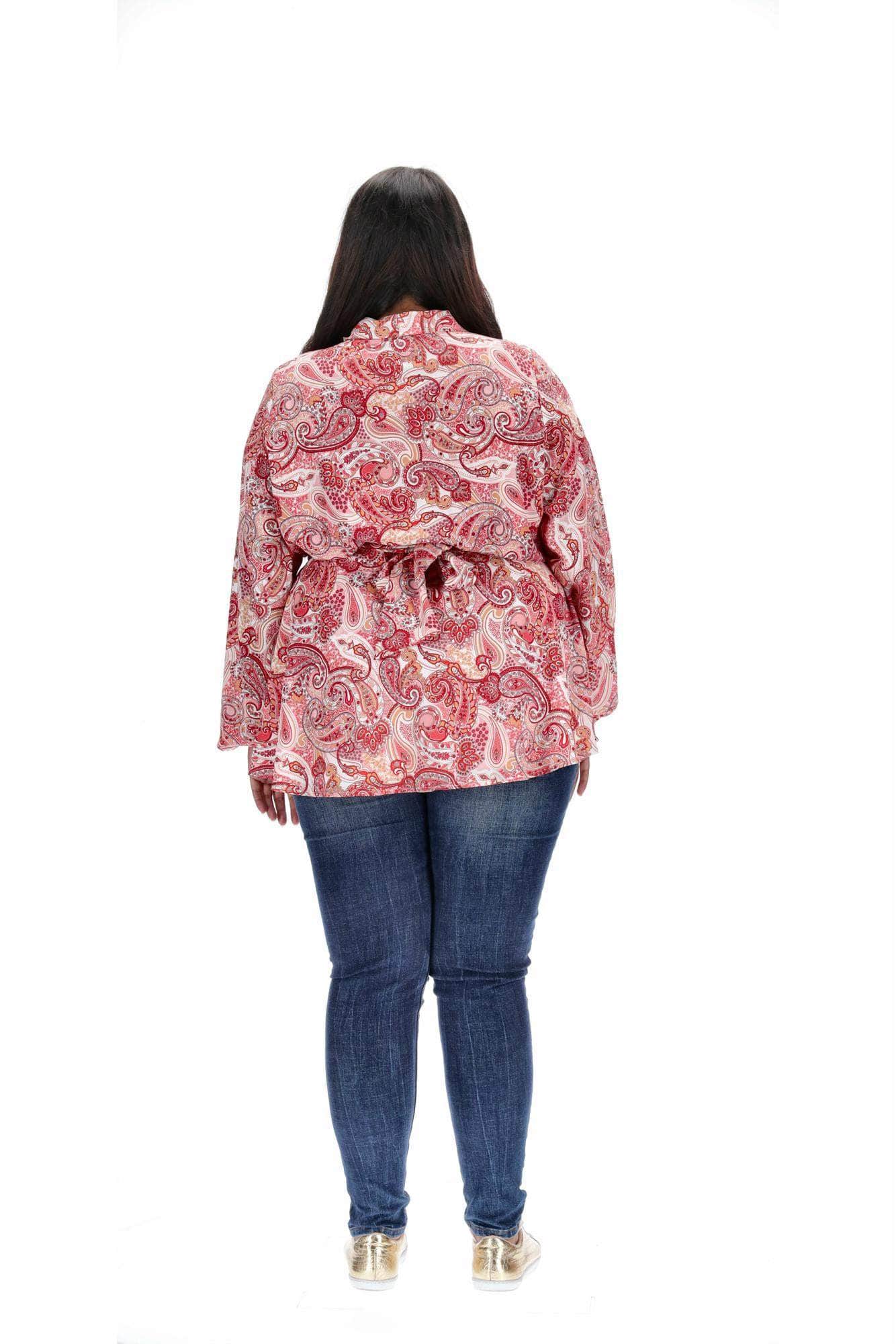 Kerry Top Pink Paisley 4