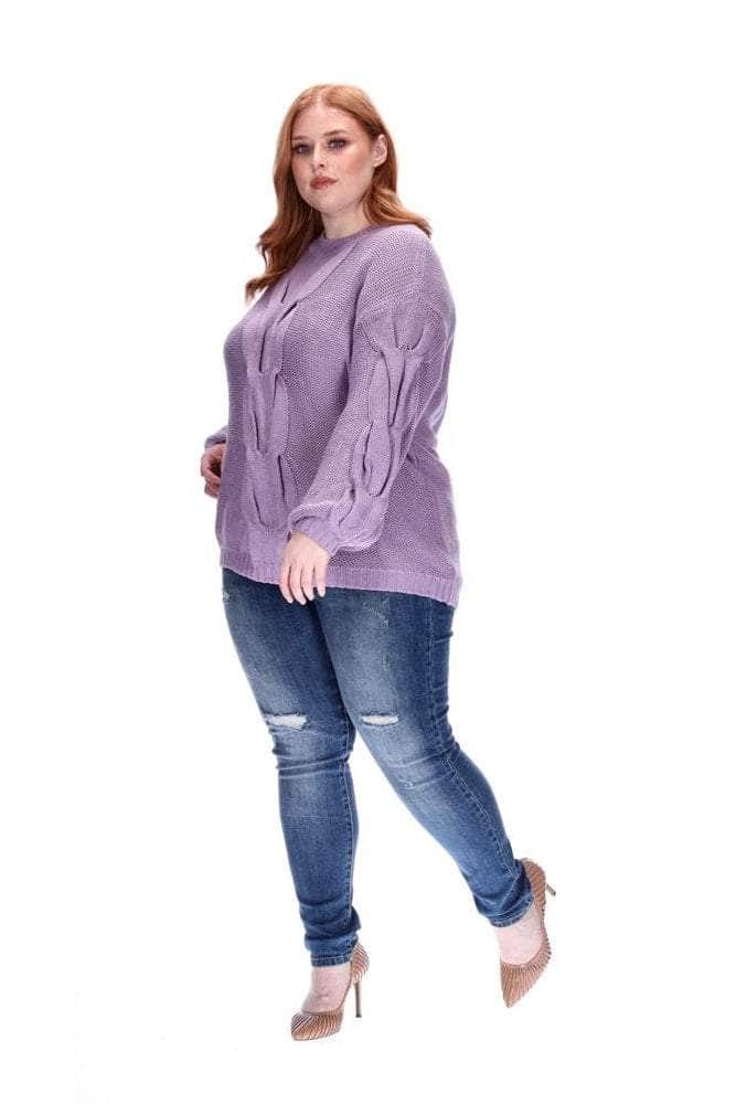 Lilac Plait Knit 3
