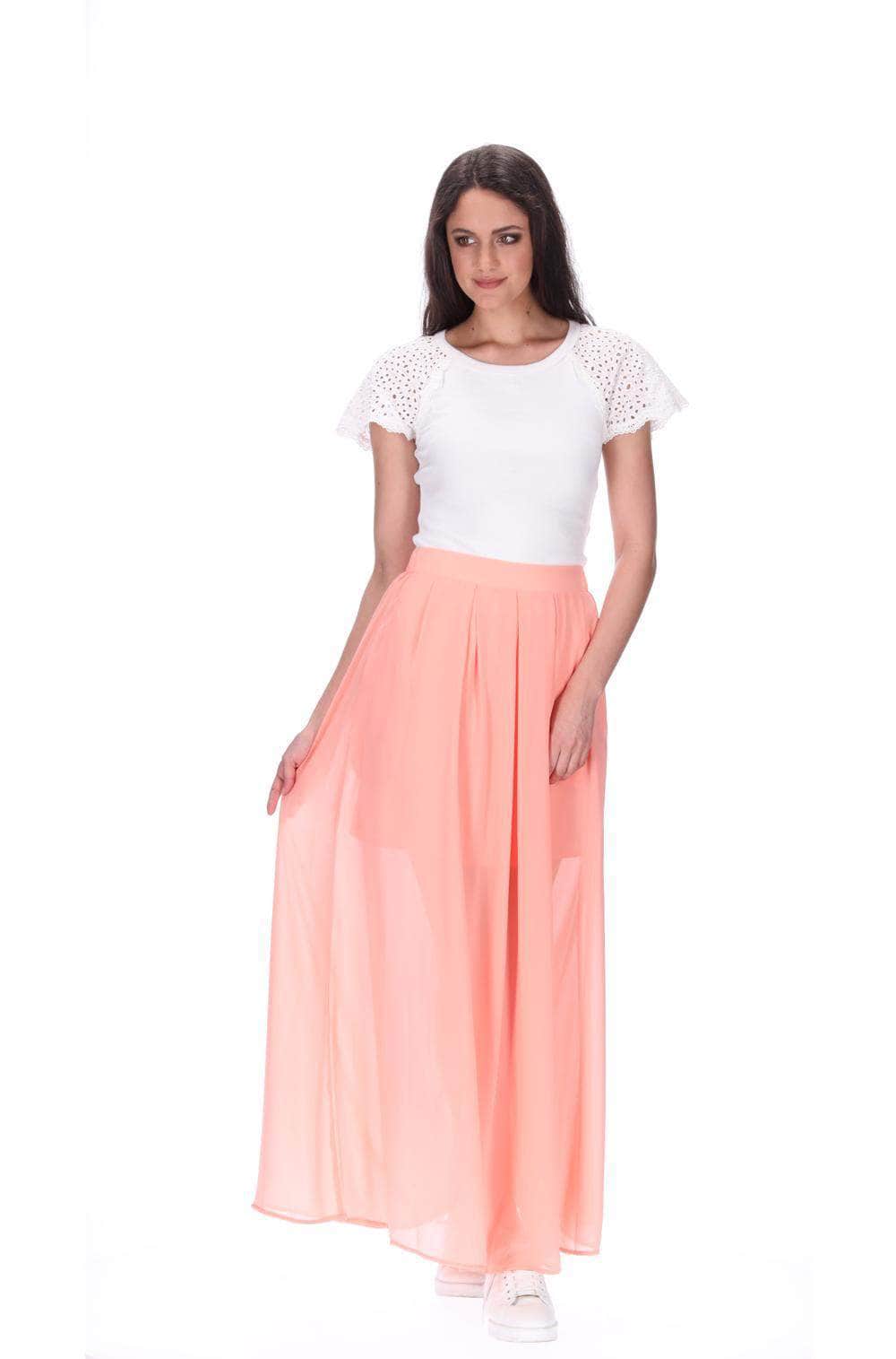 Maxi Skirt Peach