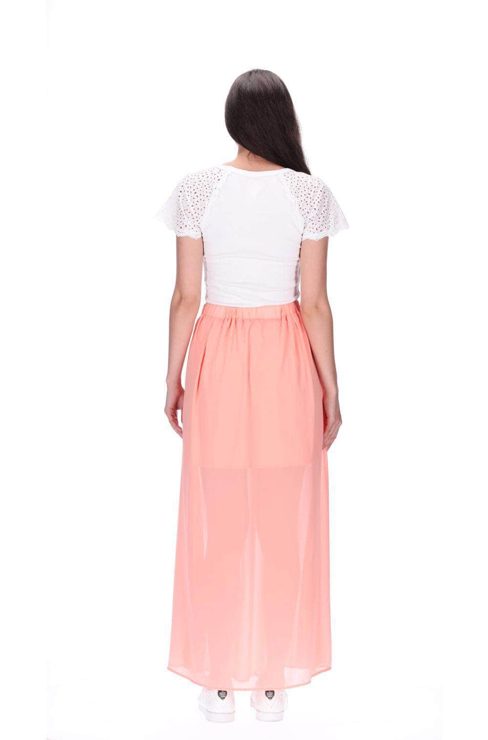 Maxi Skirt Peach