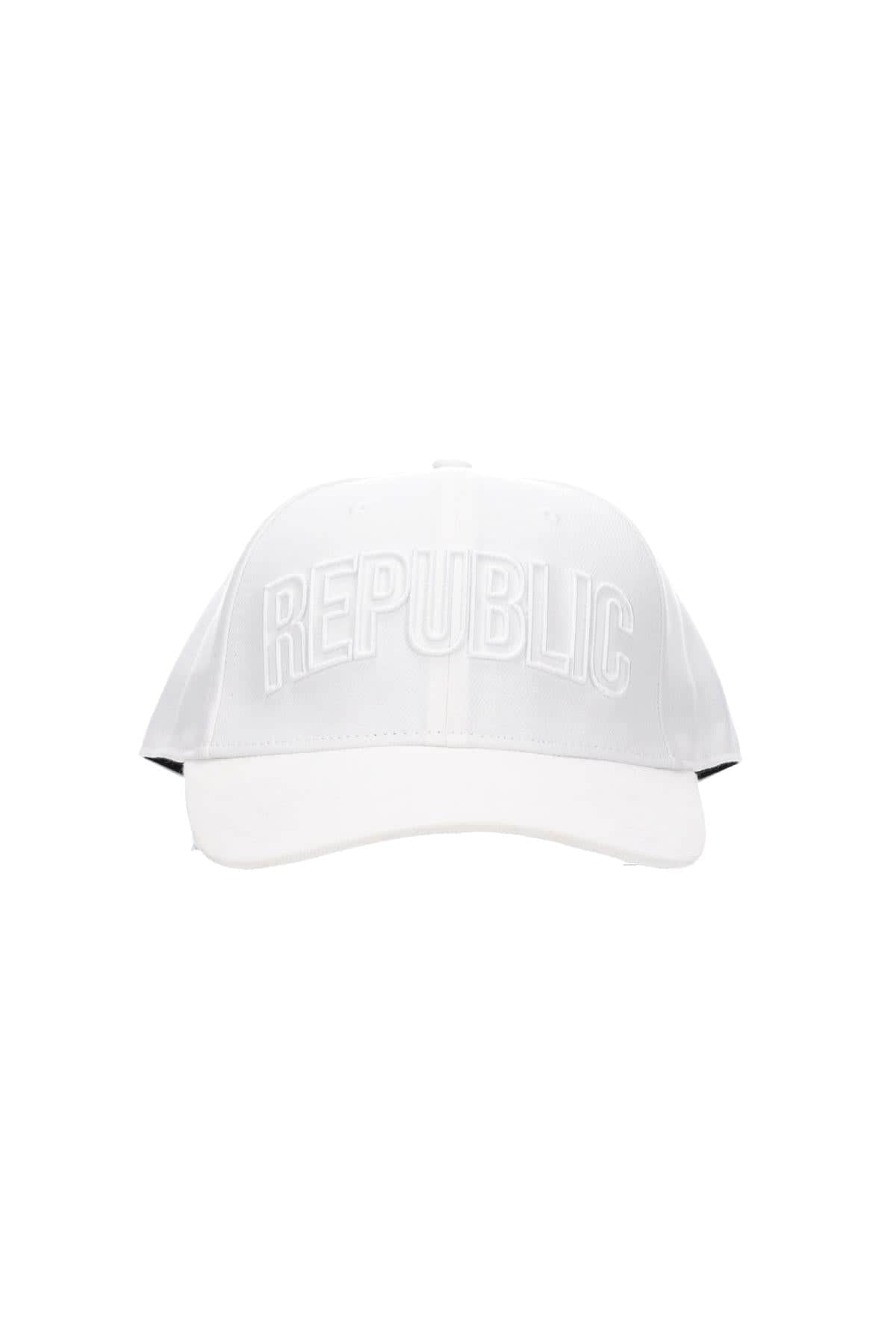 White sports cap with white logo