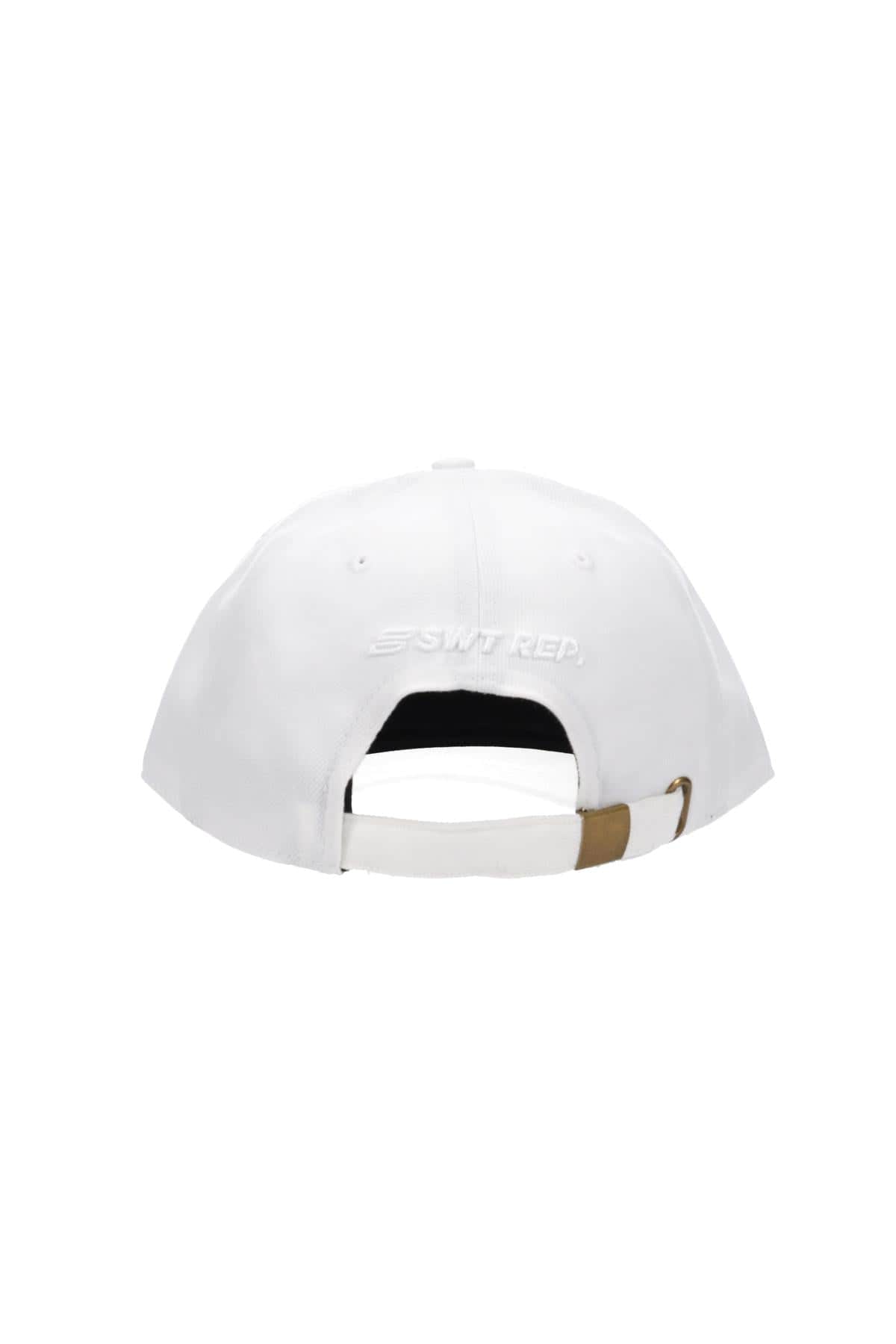 White sports cap with white logo