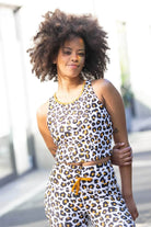 white leopard crop top