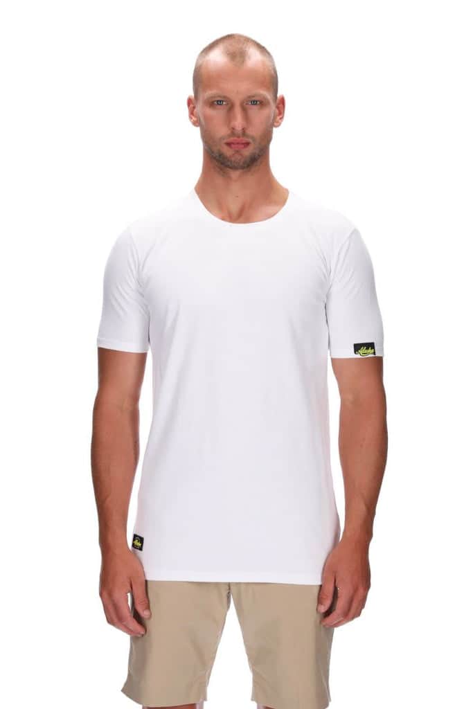 mens slim fitting tee white