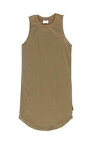 girls singlet dress khaki