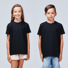 kids dropped hem tee black