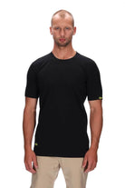 mens black marle slim fit tee