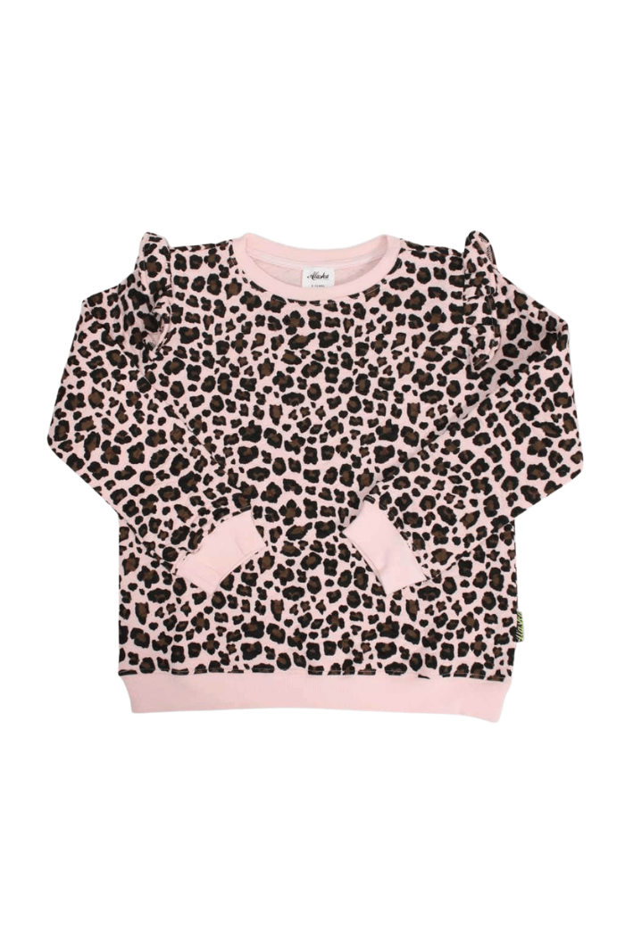 Willow Sweater Pink Leopard