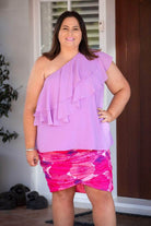 Plus Size Mini Skirt Floral