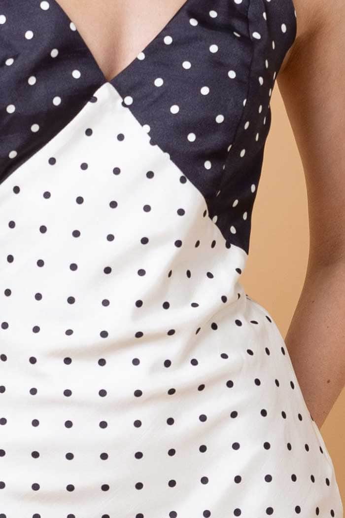 Kinsley Polka Dot Dress Cream Black Augustine Kinsley Polka Dot Dress Cream Black Augustine