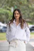 White striped shirt