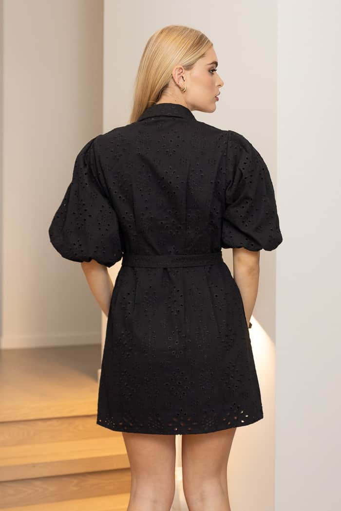 Nikisha Dress Embroidered Black 3