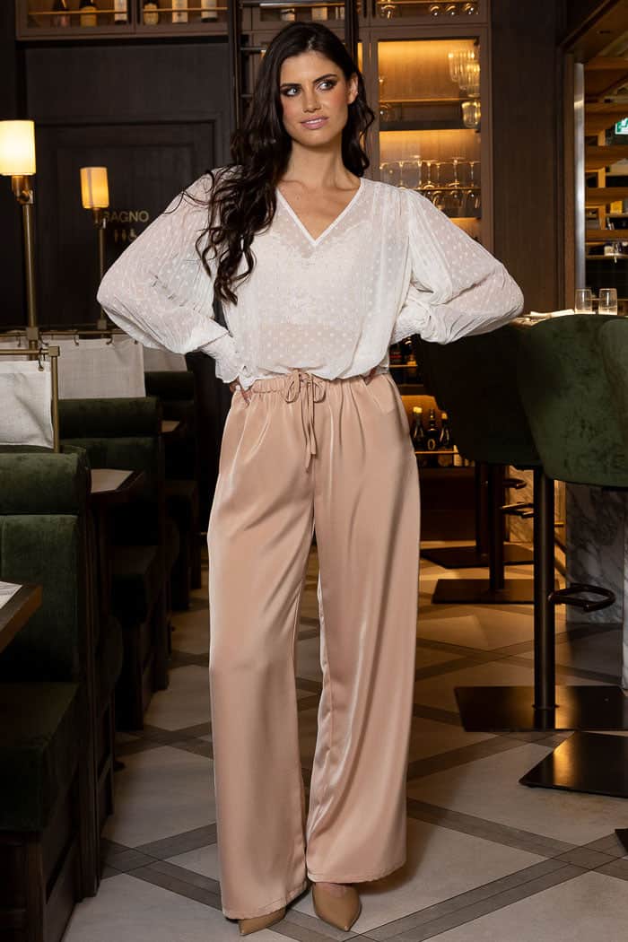 gold pants