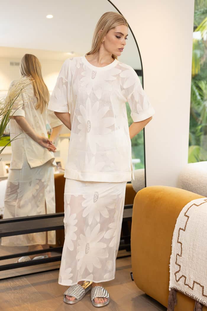 Daisy T-Shirt Cream 2