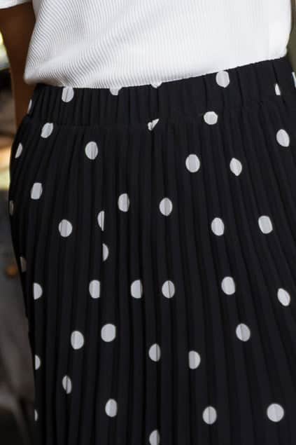 Nicola Maxi Skirt Spot Black 5