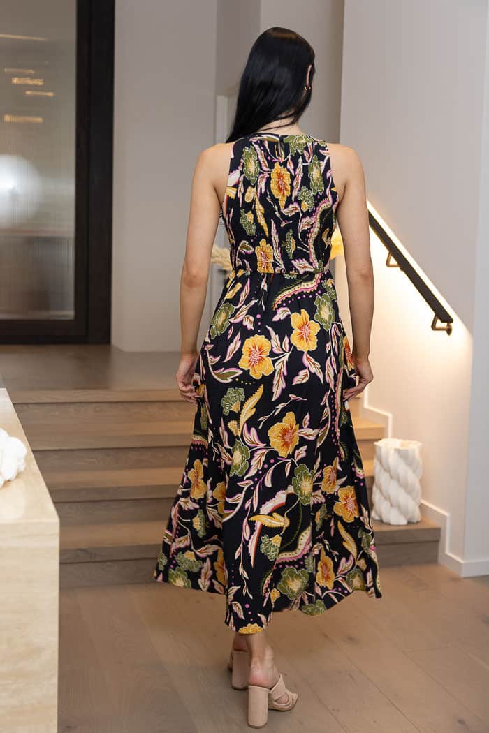 Zippy Dress Floral Black 3