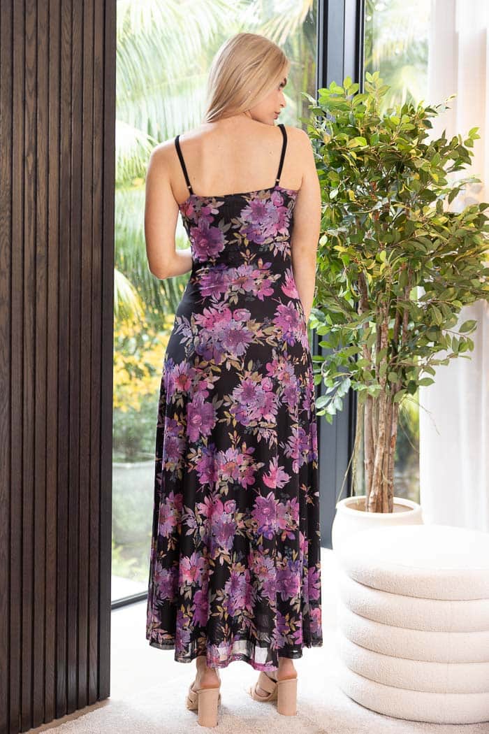 Chloe Maxi Dress Floral Purple 3