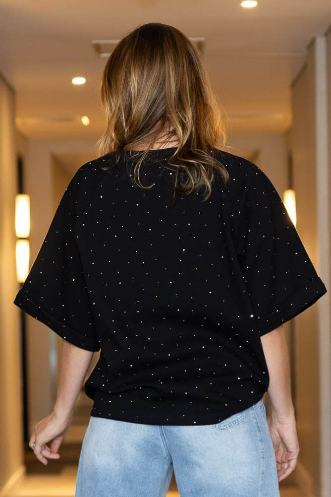 Taylor T-Shirt Diamante Black 2
