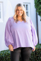 Long Sleeve Top Lilac