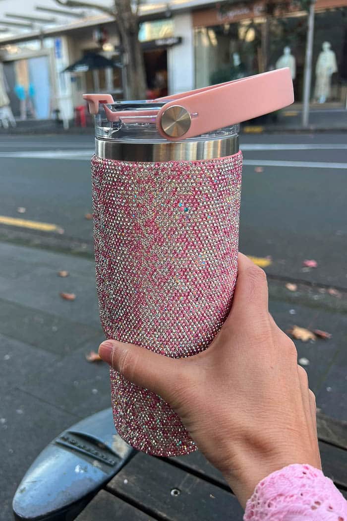 Drink Bottle 900ml With Handle Pink 2