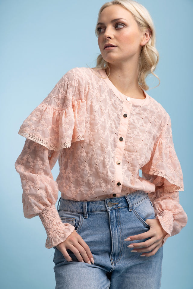  Shirt Blush Embroidery