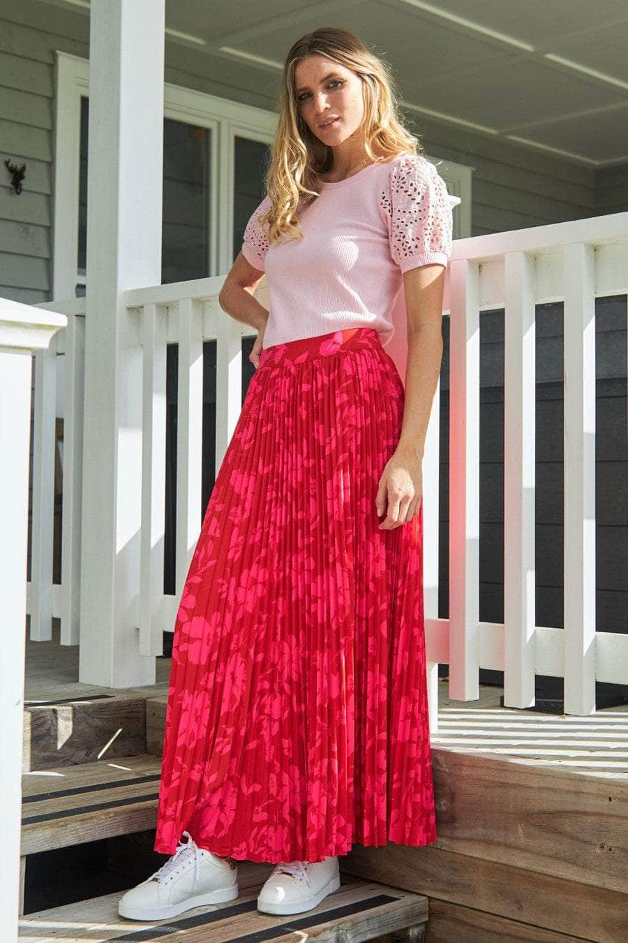 Red maxi skirt nz Clearance