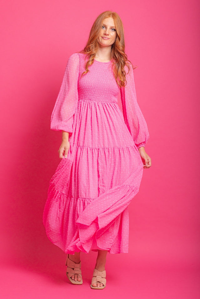 Rachel Dress Pink Sparkle