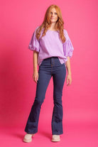 Puff Sleeve Blouse Lilac