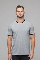 mens grey marle tee and black tee nz