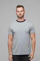 mens grey and black contrast tee