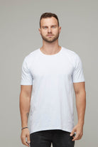 mens white fitted tee